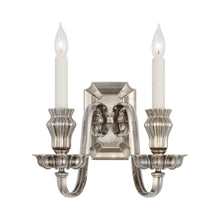 Load image into Gallery viewer, Falaise Wall Light in Butler&#39;s Silver (2-Light).
