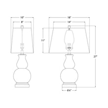 Load image into Gallery viewer, Fang Table Lamp - line drawing.
