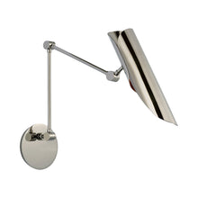 Load image into Gallery viewer, Flore Wall Light in Polished Nickel.
