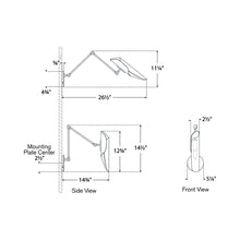Load image into Gallery viewer, Flore Wall Light - line drawing.
