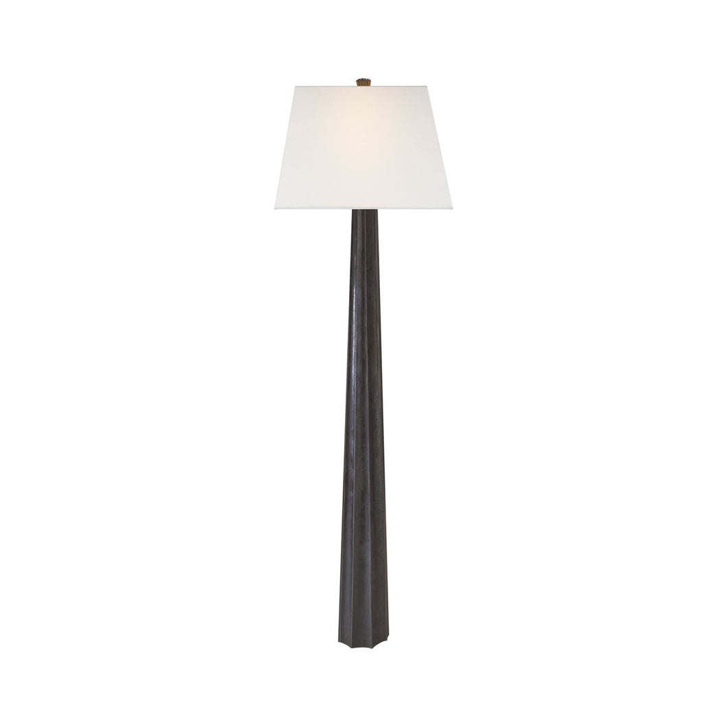 Fluted Spire Floor Lamp Aged Iron.