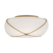 Load image into Gallery viewer, Fondant LED Flush Mount Ceiling Light in Soft Brass (14.25-Inch).
