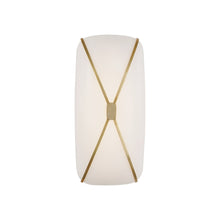 Load image into Gallery viewer, Fondant LED Linear Bath Wall Light in Soft Brass (13.5-Inch).
