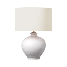 Load image into Gallery viewer, Gaios LED Table Lamp in Crackled Ivory.
