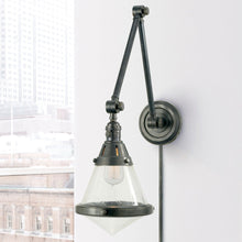 Load image into Gallery viewer, Gale Library Wall Light in Detail.
