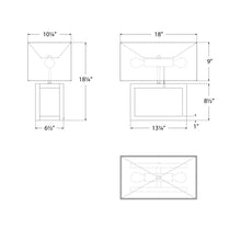 Load image into Gallery viewer, Galerie Table Lamp - line drawing.
