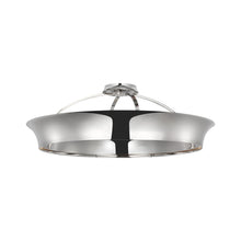 Load image into Gallery viewer, Garland LED Flush Mount Ceiling Light in Polished Nickel (30-Inch).
