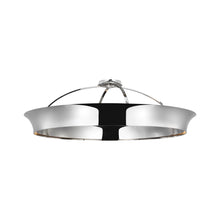 Load image into Gallery viewer, Garland LED Flush Mount Ceiling Light in Polished Nickel (40-Inch).
