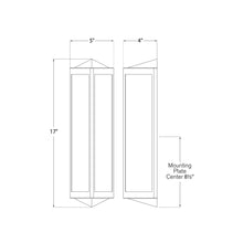 Load image into Gallery viewer, Geneva Bath Wall Light - line drawing.
