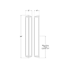 Load image into Gallery viewer, Geneva Bath Wall Light - line drawing.
