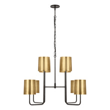 Load image into Gallery viewer, Go Lightly Chandelier in Bronze/Soft Brass(Extra Large).
