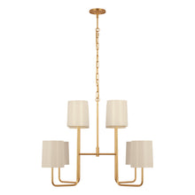 Load image into Gallery viewer, Go Lightly Chandelier in Gild/China White(Extra Large).
