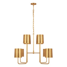 Load image into Gallery viewer, Go Lightly Chandelier in Gild/Gild(Extra Large).
