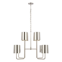Load image into Gallery viewer, Go Lightly Chandelier in Polished Nickel/Polished Nickel(Extra Large).
