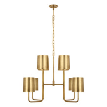 Load image into Gallery viewer, Go Lightly Chandelier in Soft Brass/Soft Brass(Extra Large).
