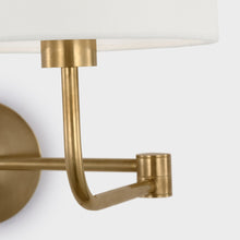 Load image into Gallery viewer, Go Lightly Swing Arm Wall Light in Detail.
