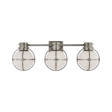 Load image into Gallery viewer, Gracie Bath Wall Light in Antique Nickel (3-Light).
