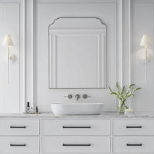 Load image into Gallery viewer, Gracie LED Double Wall Light in bathroom.
