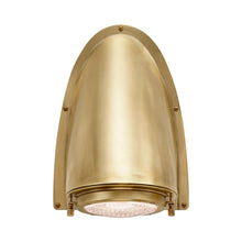 Load image into Gallery viewer, Grant Outdoor Wall Light in Natural Brass (Large).
