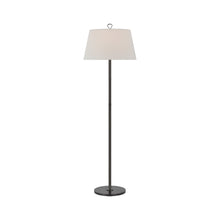Load image into Gallery viewer, Griffin Floor Lamp in Bronze/Chocolate Leather.
