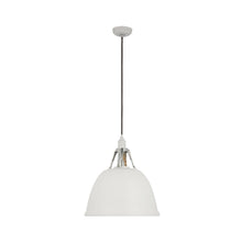 Load image into Gallery viewer, Gunner Pendant Light in White (15.75-Inch).
