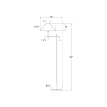 Load image into Gallery viewer, Hackney Bridge Arm Floor Lamp - line drawing.
