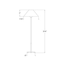 Load image into Gallery viewer, Hackney Table Lamp - line drawing.
