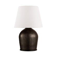 Load image into Gallery viewer, Halifax Table Lamp in Black Porcelain (Large).
