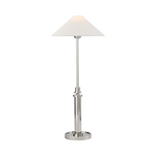 Load image into Gallery viewer, Hargett Table Lamp in Polished Nickel.
