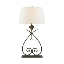 Load image into Gallery viewer, Harper Table Lamp in Natural Rusted Iron.
