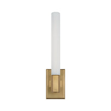 Load image into Gallery viewer, Hawthorne LED Bath Wall Light in Antique-Burnished Brass (1-Light).
