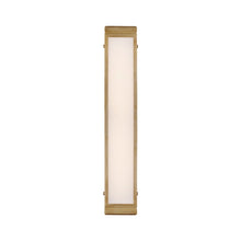 Load image into Gallery viewer, Hayles LED Bath Wall Light in Natural Brass (26-Inch).
