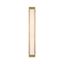 Load image into Gallery viewer, Hayles LED Bath Wall Light in Natural Brass (34-Inch).
