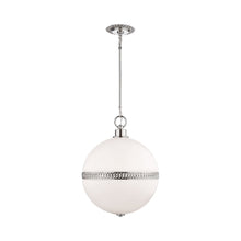 Load image into Gallery viewer, Hendricks Pendant Light in Polished Nickel (Large).
