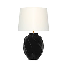 Load image into Gallery viewer, Idalia Table Lamp in Raven Black.
