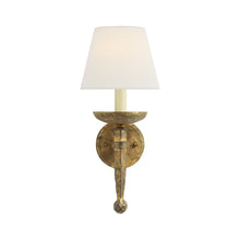 Load image into Gallery viewer, Iron Wall Light in Gilded Iron.
