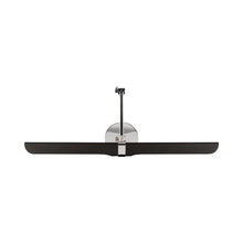 Load image into Gallery viewer, Issa LED Wall Light in Polished Nickel/Black.
