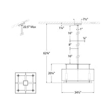 Load image into Gallery viewer, Jase Pendant Light- line drawing.
