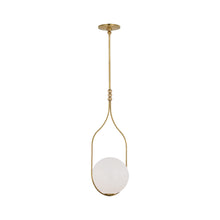 Load image into Gallery viewer, Jodo LED Pendant Light in Hand-Rubbed Antique Brass (11.5-Inch).
