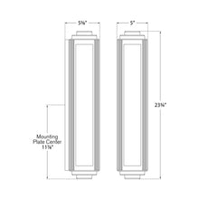 Load image into Gallery viewer, Keating Bath Wall Light - line drawing.
