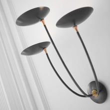 Load image into Gallery viewer, Keira LED Triple Wall Light in Detail.
