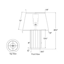Load image into Gallery viewer, Kolber Table Lamp - line drawing.
