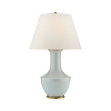 Load image into Gallery viewer, Lambay Table Lamp in Ice Blue Porcelain.
