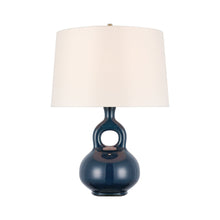 Load image into Gallery viewer, Lamu Table Lamp in Mixed Blue Brown.
