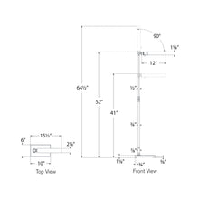 Load image into Gallery viewer, Lawton Floor Lamp - line drawing.
