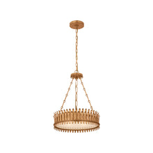 Load image into Gallery viewer, Leslie Chandelier in Gilded Iron (Small).
