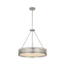 Load image into Gallery viewer, Leslie Chandelier in Burnished Silver Leaf (Medium).
