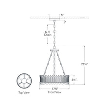 Load image into Gallery viewer, Leslie Chandelier - line drawing.

