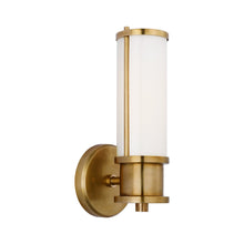Load image into Gallery viewer, Lichfield Bath Wall Light in Natural Brass (1-Light).
