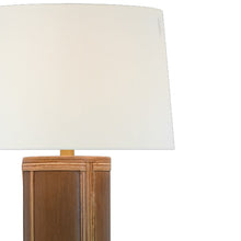 Load image into Gallery viewer, Lignum Table Lamp in Detail.
